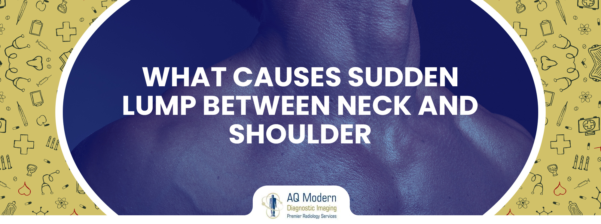 sudden lump between neck and shoulder